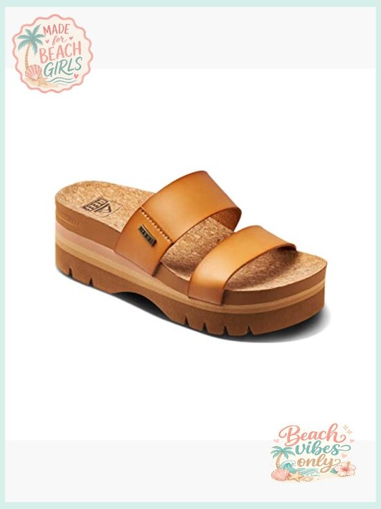 PRICE DROP! Sandals of the summer! REEF platform sandals  Platform Sandal with Arch Support, Ultra Soft Cushion Footbed, Slip On